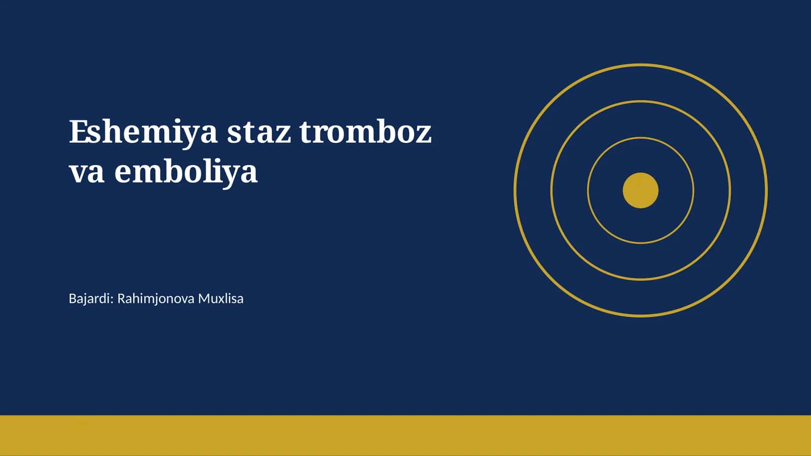 Eshemiya staz tromboz va emboliya 1