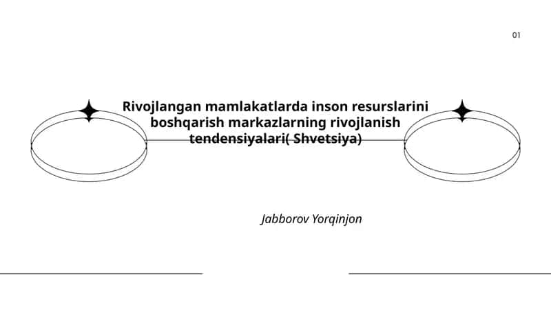 Rivojlangan mamlakatlarda inson resurslarini boshqarish markazlarning rivojlanish tendensiyalari( Shvetsiya) 1