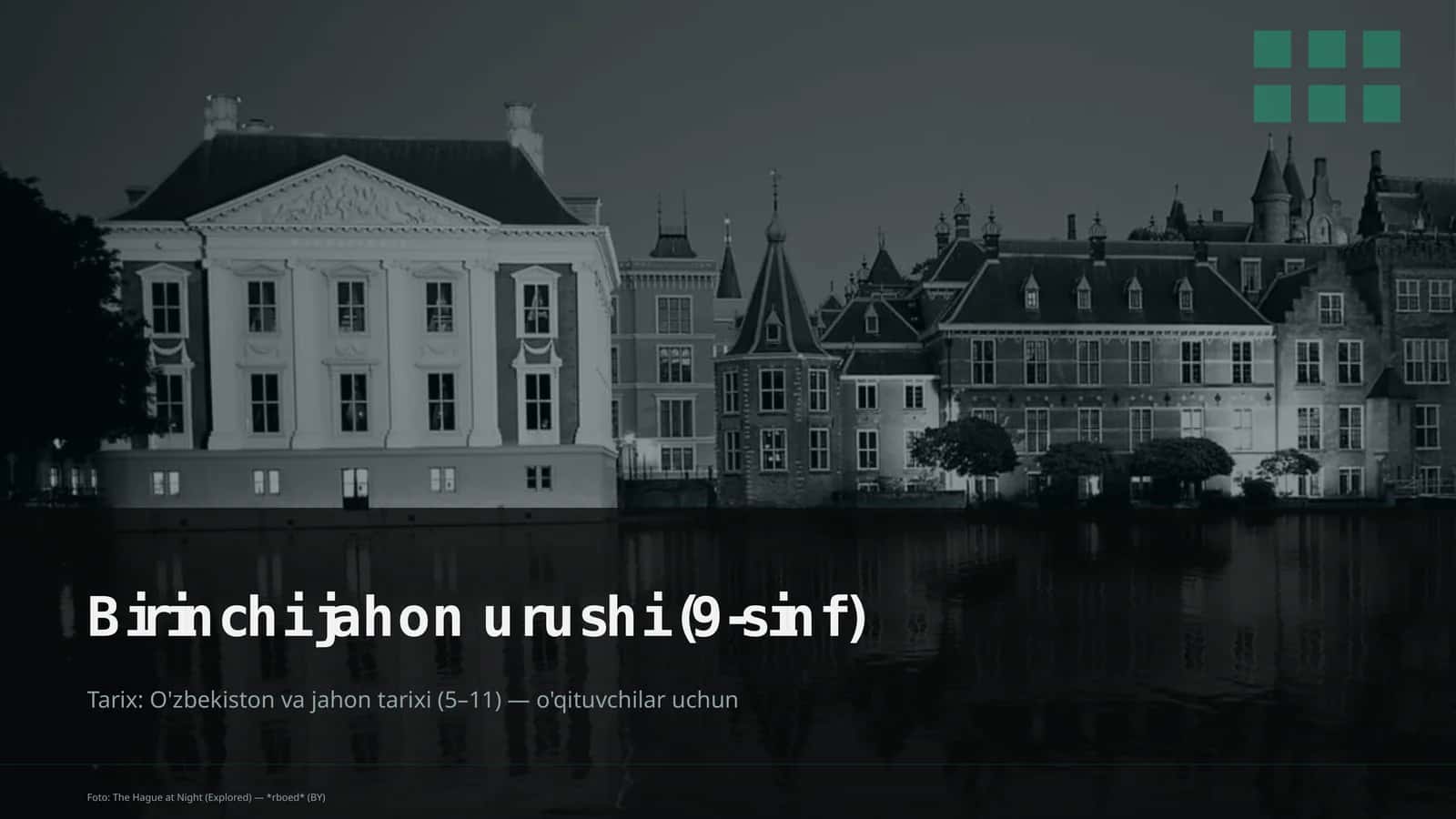 Birinchi jahon urushi (9-sinf) 1