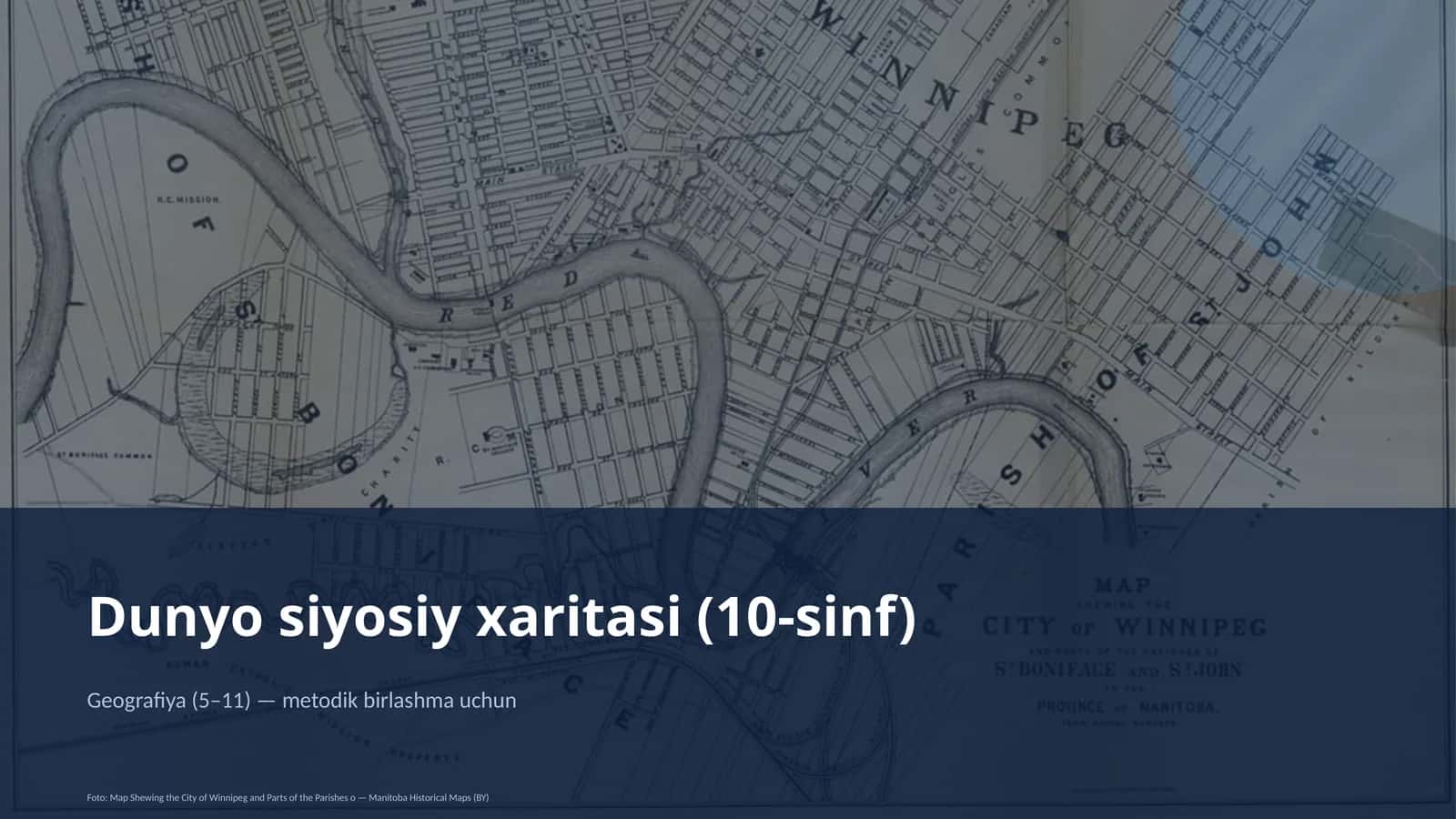 Dunyo siyosiy xaritasi (10-sinf) 1