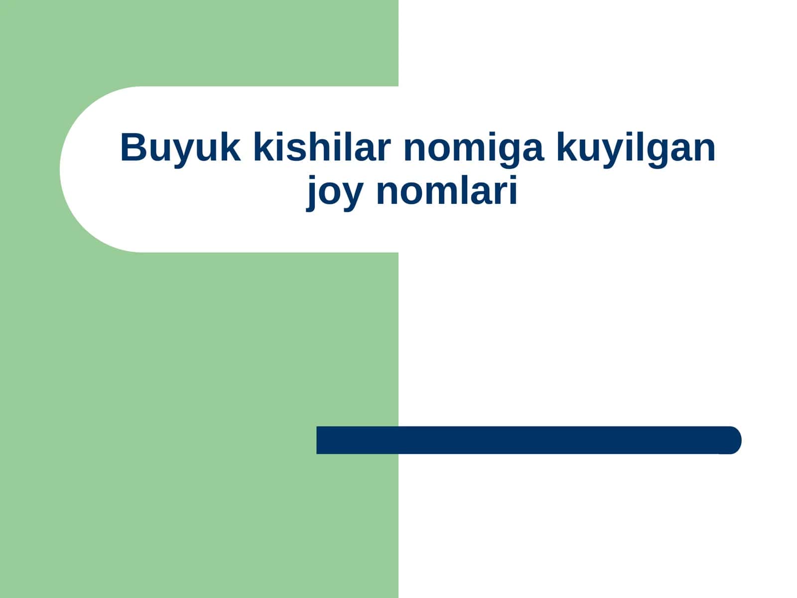 Buyuk kishilar nomiga kuyilgan joy nomlari 1