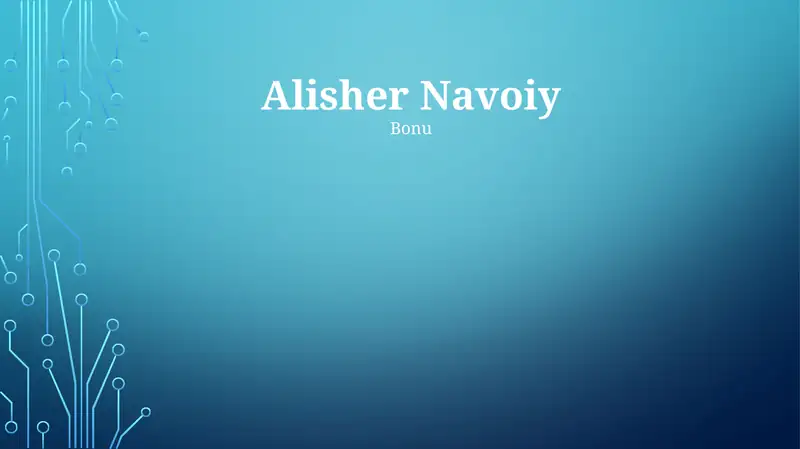 Alisher Navoiy 1