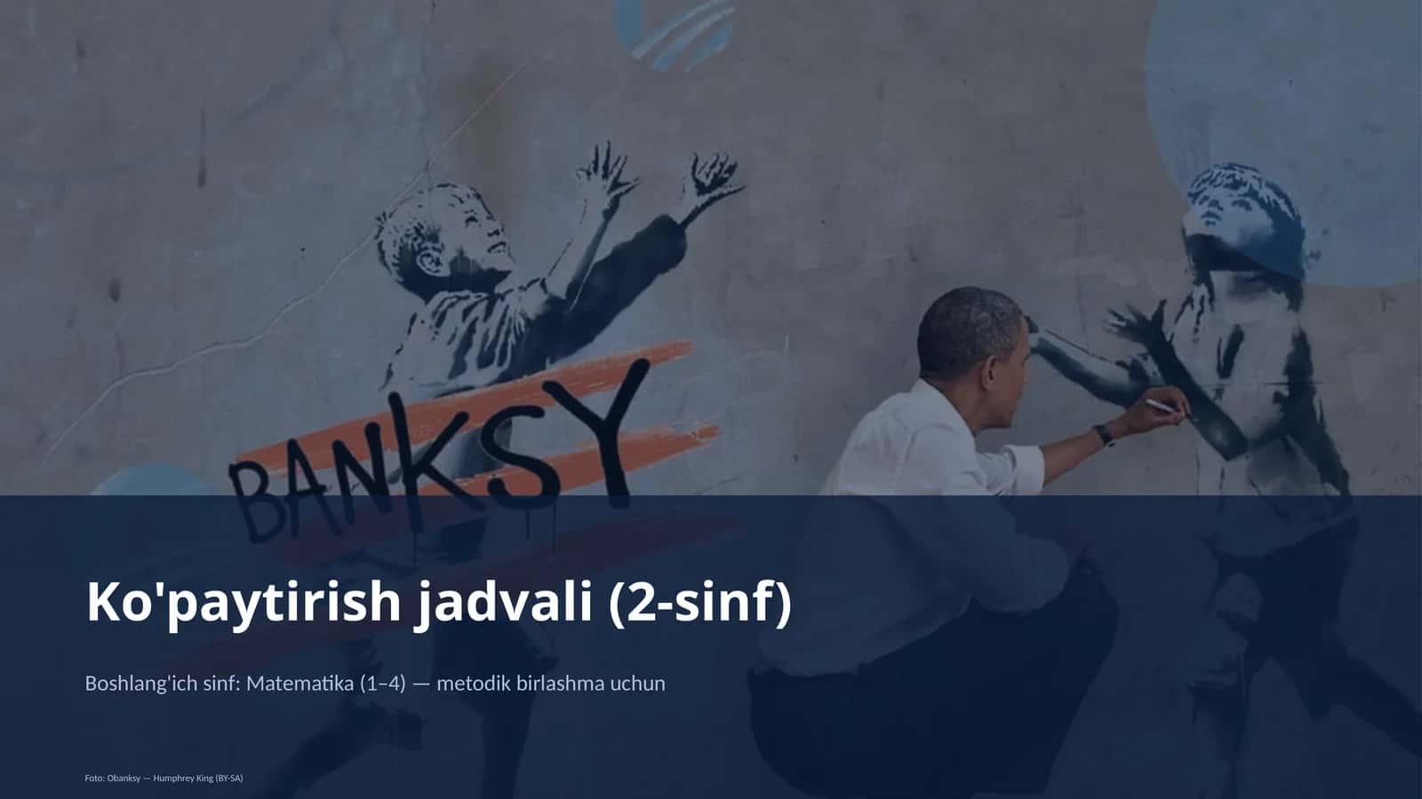 Ko'paytirish jadvali (2-sinf) 1