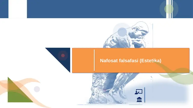 Nafosat falsafasi (Estetika) 1