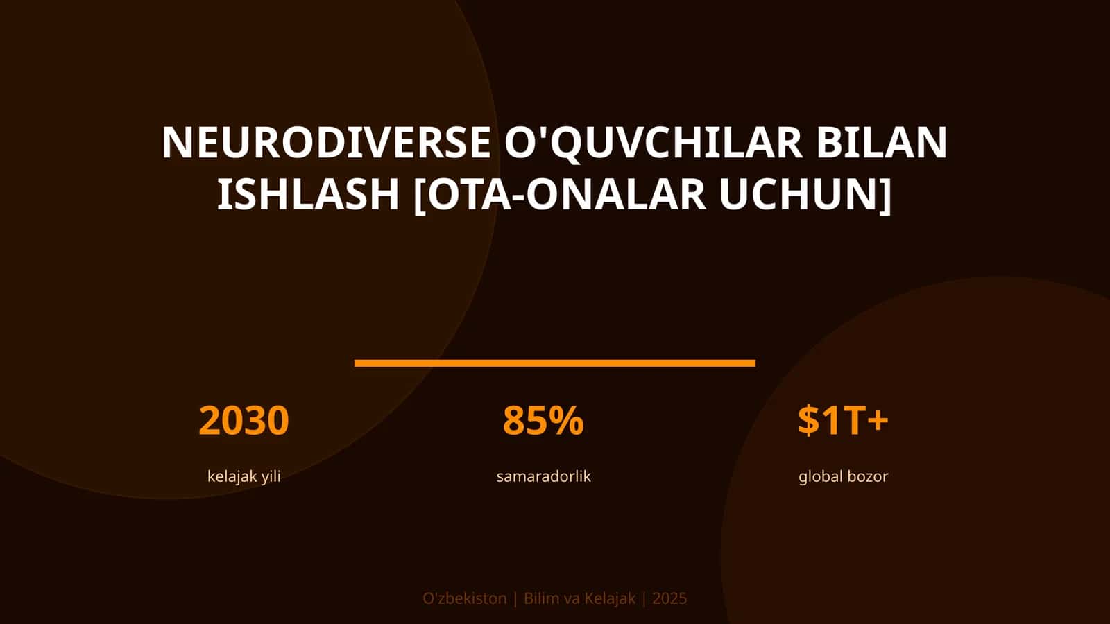 Neurodiverse o'quvchilar bilan ishlash [OTA-ONALAR UCHUN] 1