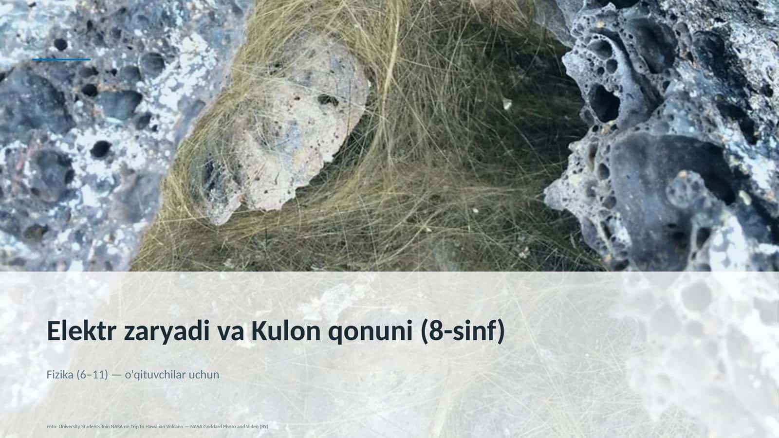 Elektr zaryadi va Kulon qonuni (8-sinf) 1