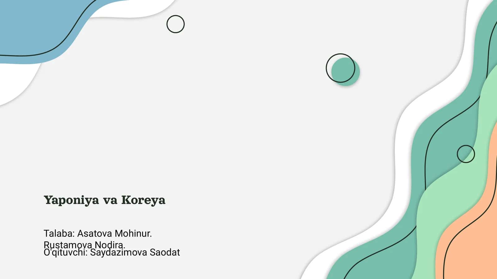 Yaponiya va Koreya 1
