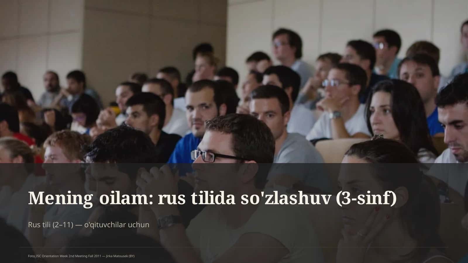 Mening oilam: rus tilida so'zlashuv (3-sinf) 1