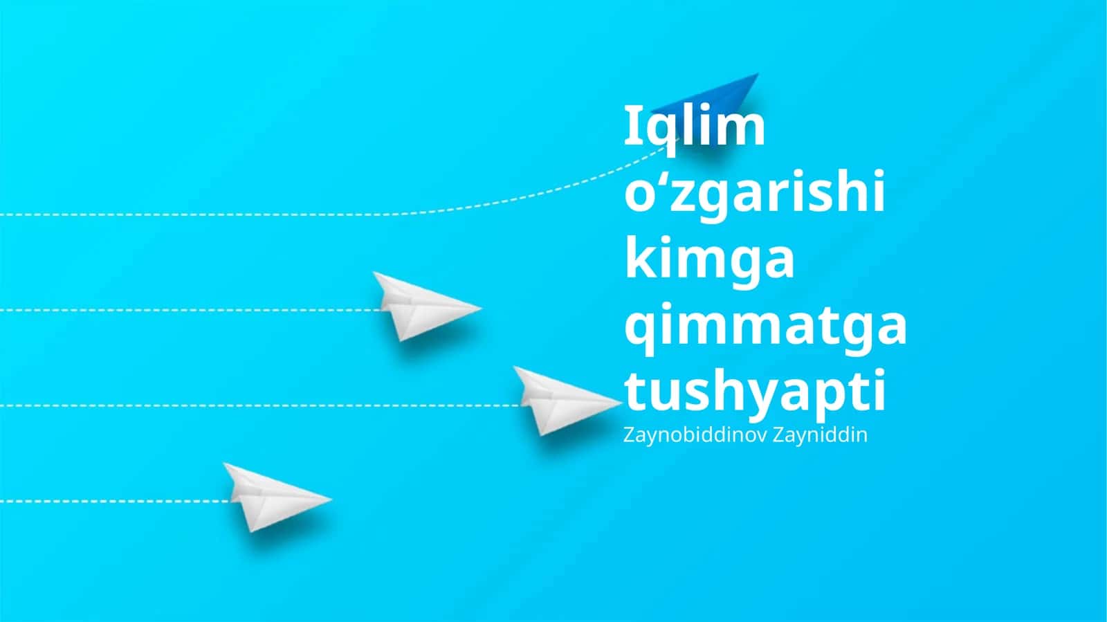 Iqlim oʻzgarishi kimga qimmatga tushyapti 1