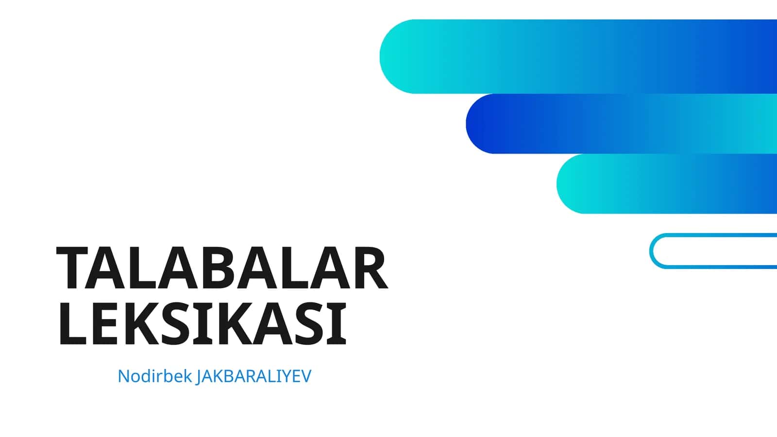TALABALAR LEKSIKASI 1