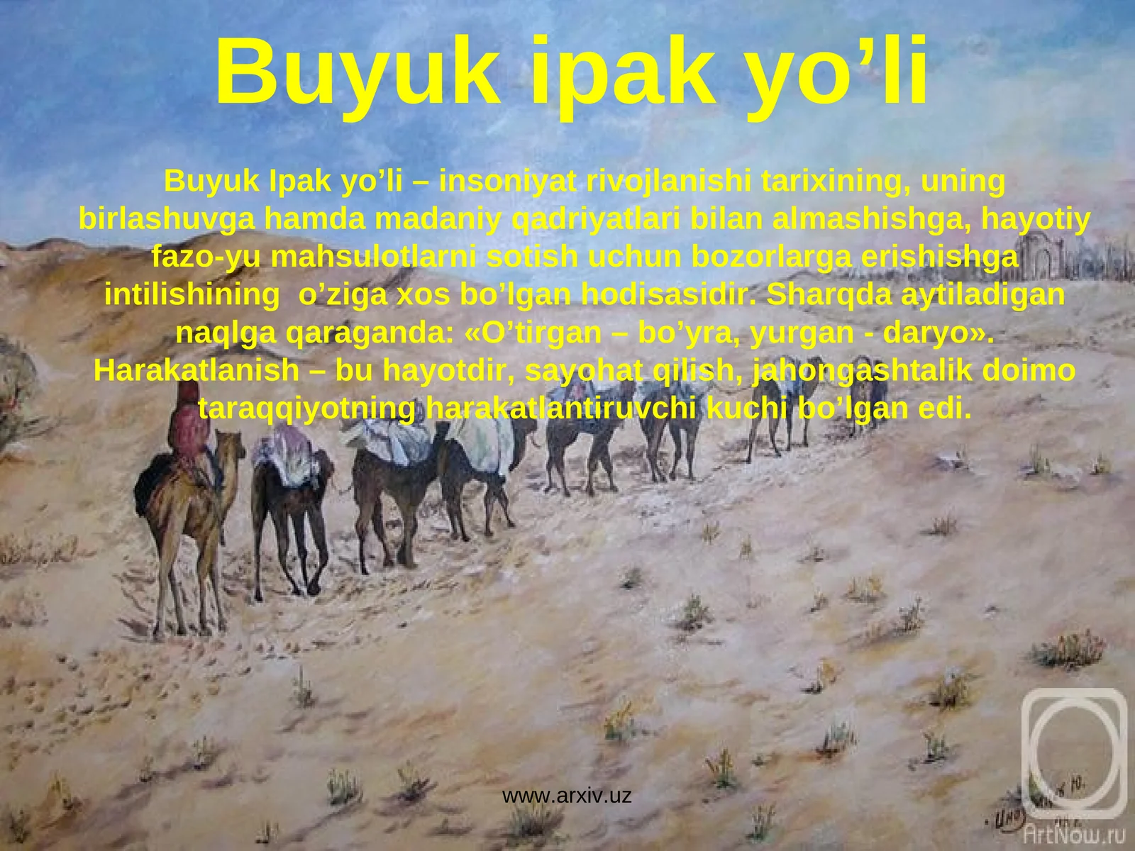 Buyuk ipak yo’li 1