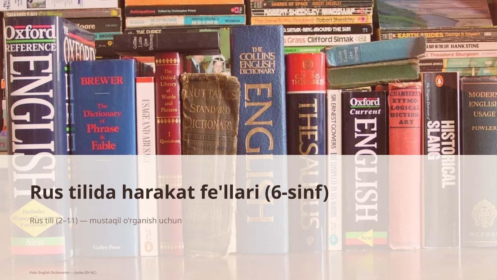 Rus tilida harakat fe'llari (6-sinf) 1