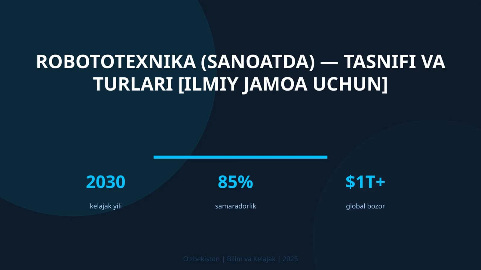 Robototexnika (sanoatda) — tasnifi va turlari [ilmiy jamoa uchun] 1