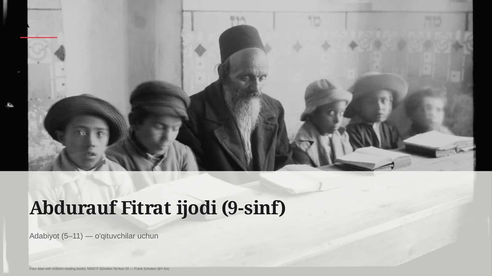 Abdurauf Fitrat ijodi (9-sinf) 1