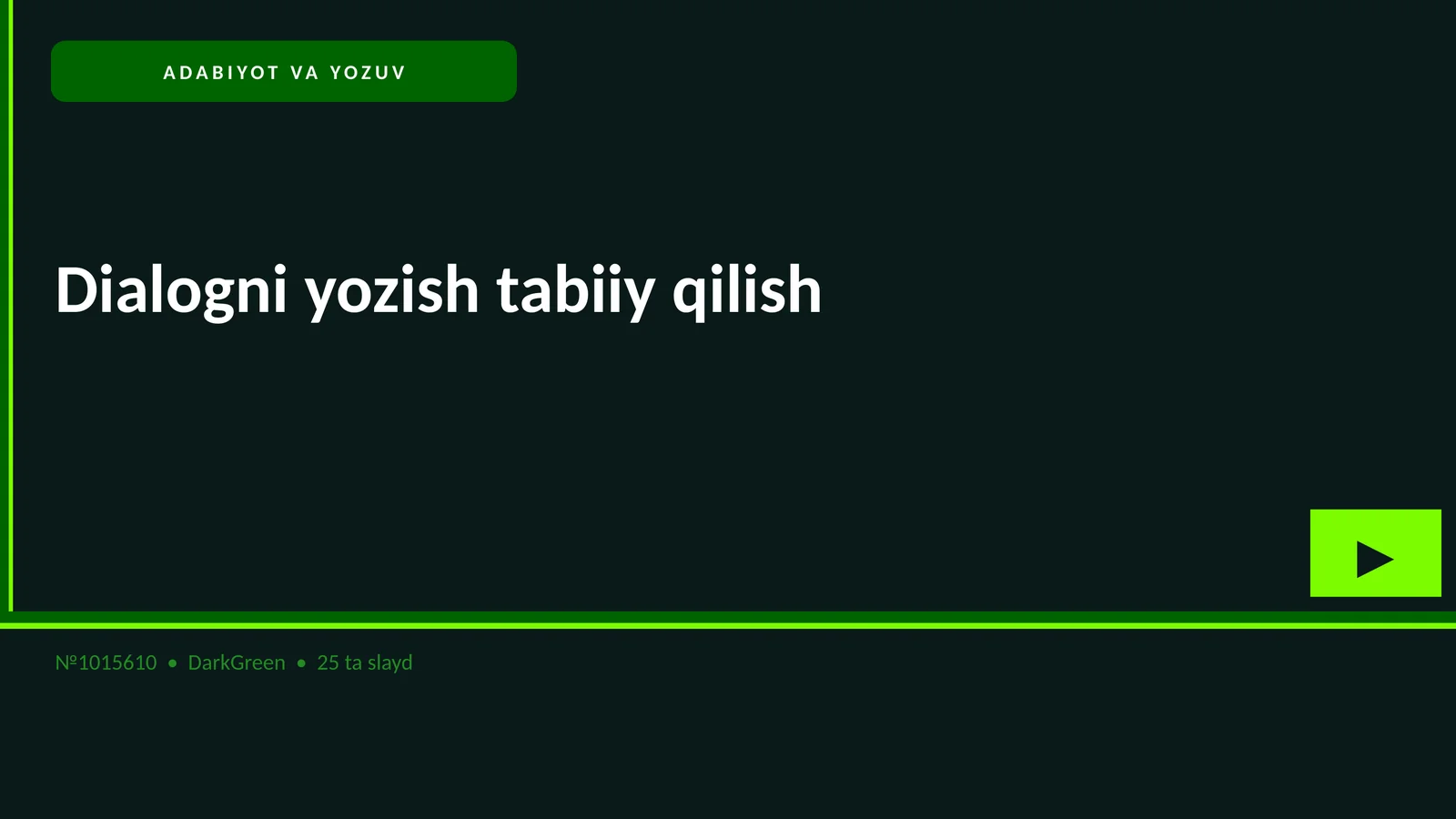 ADABIYOT VA YOZUV 1