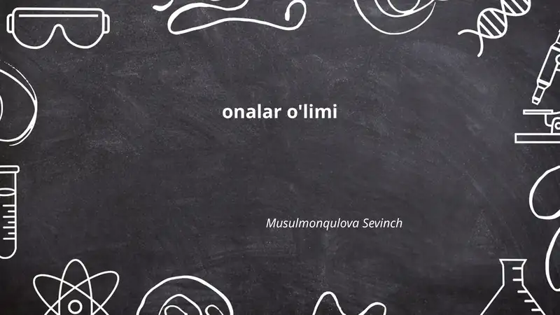 Onalar o'limi 1