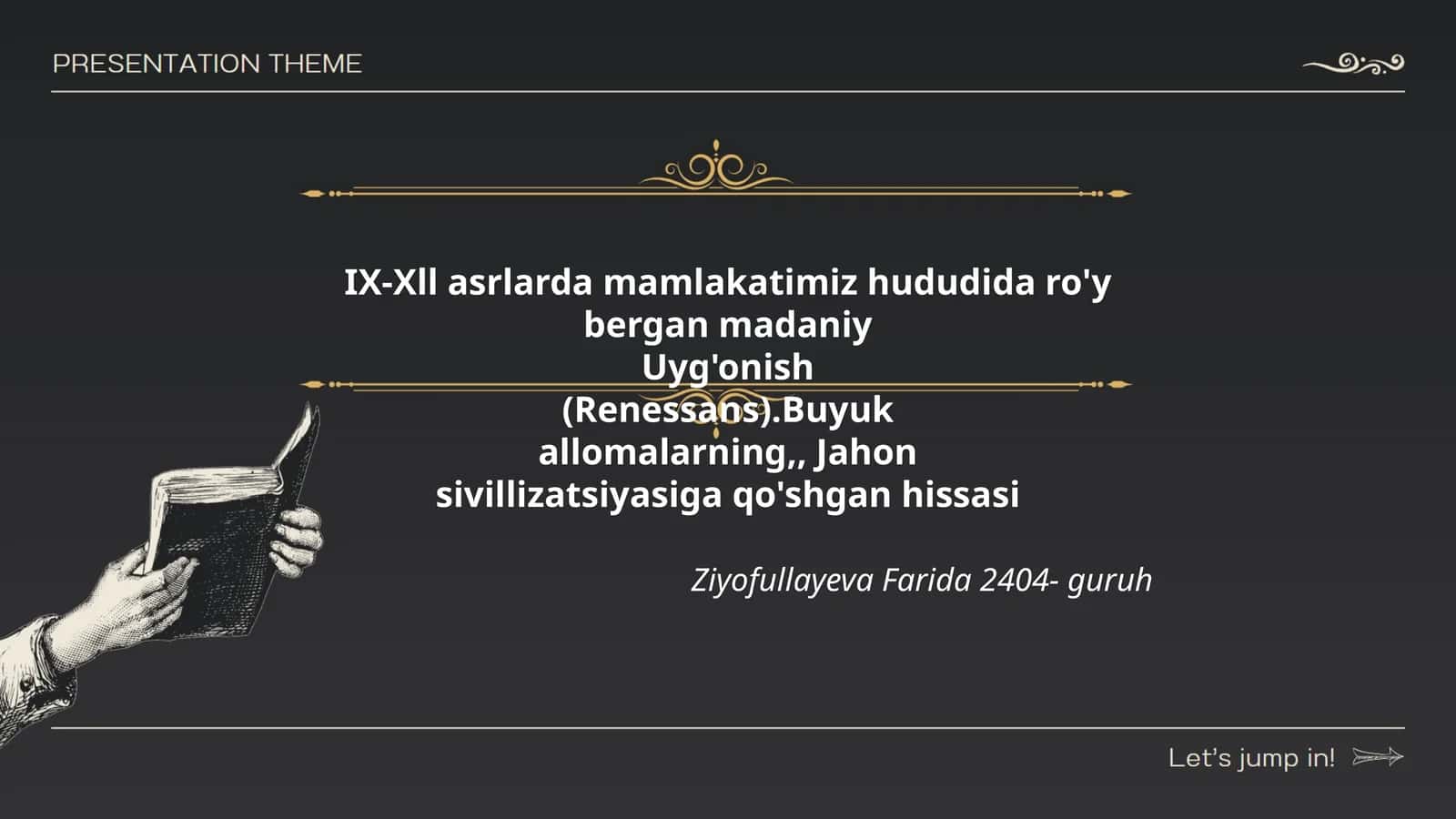 Madaniy Uyg'onish (Renessans) 1