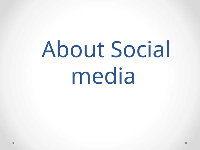 Social Media 1