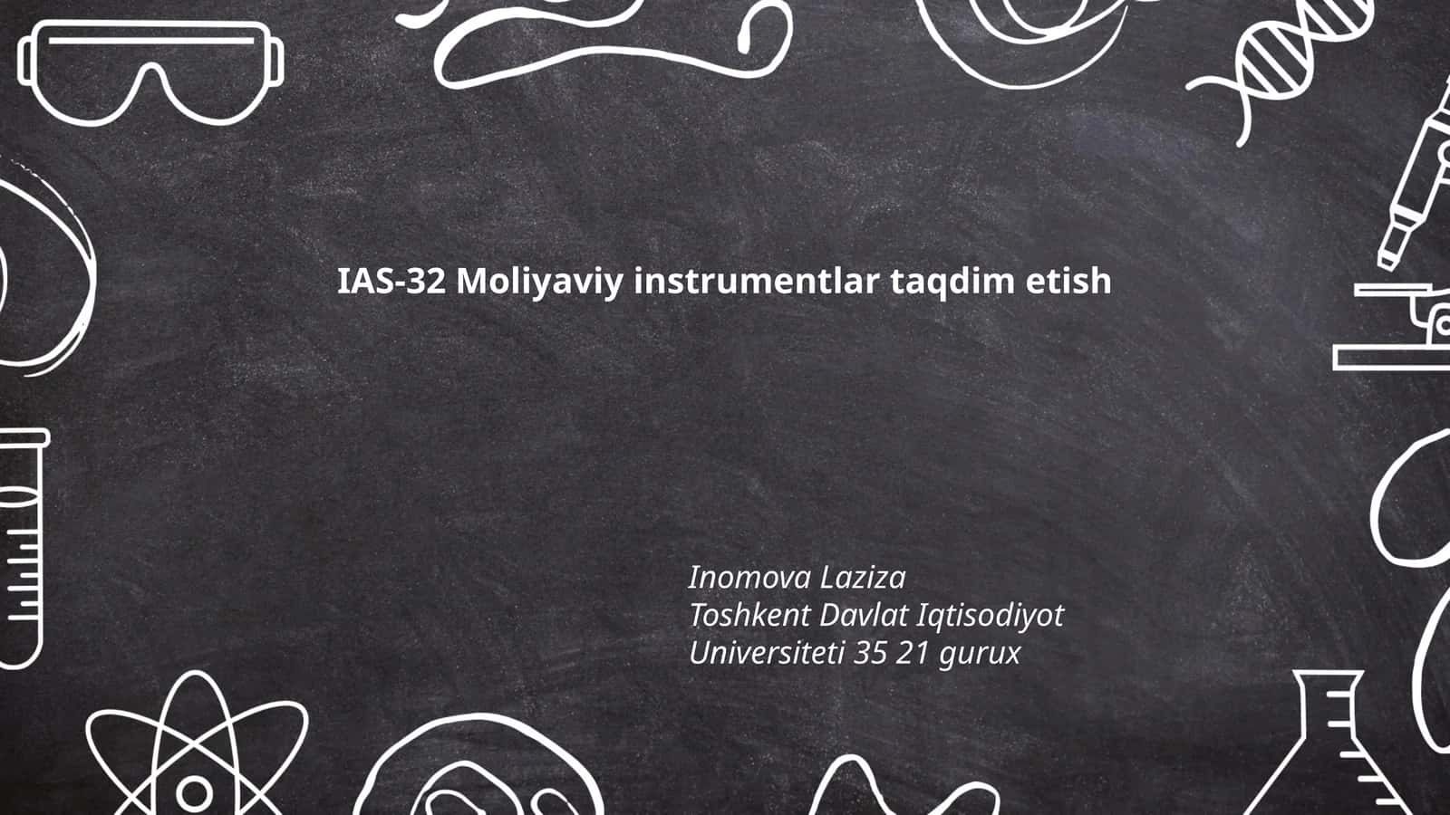 Moliyaviy instrumentlar taqdim etish 1