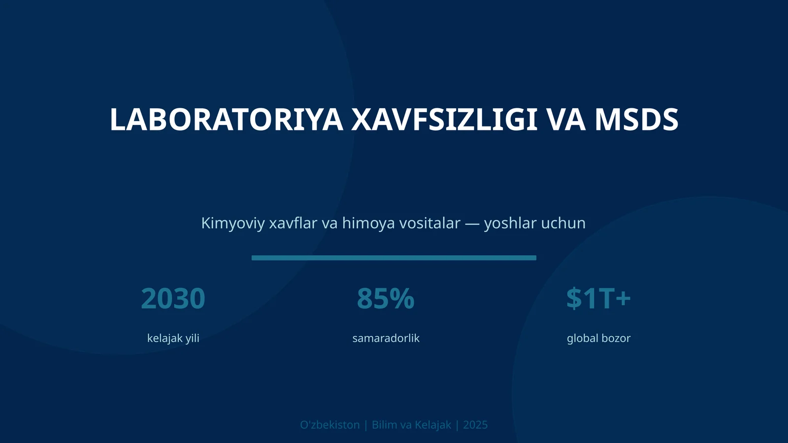 LABORATORIYA XAVFSIZLIGI VA MSDS 1