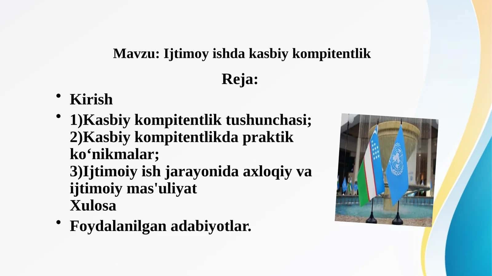 Ijtimoy ishda kasbiy kompitentlik 1