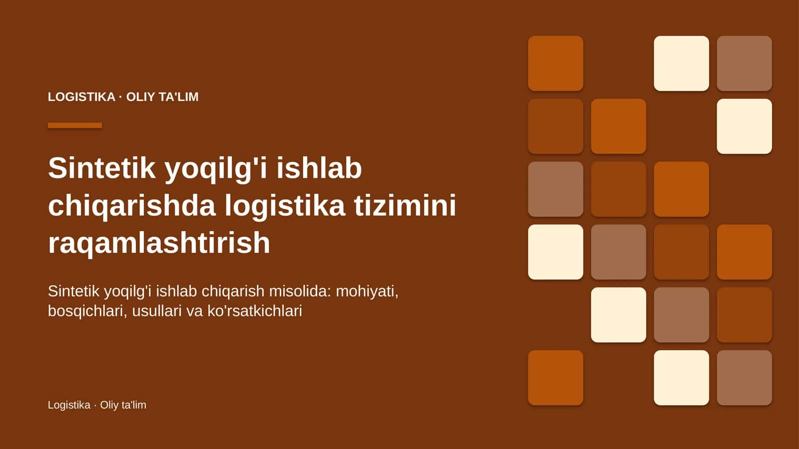 sintetik yoqilg'i ishlab chiqarishda logistika tizimini raqamlashtirish 6931 1