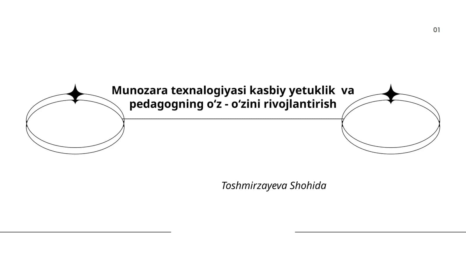 Munozara texnalogiyasi kasbiy yetuklik va pedagogning o'z - o'zini rivojlantirish 1
