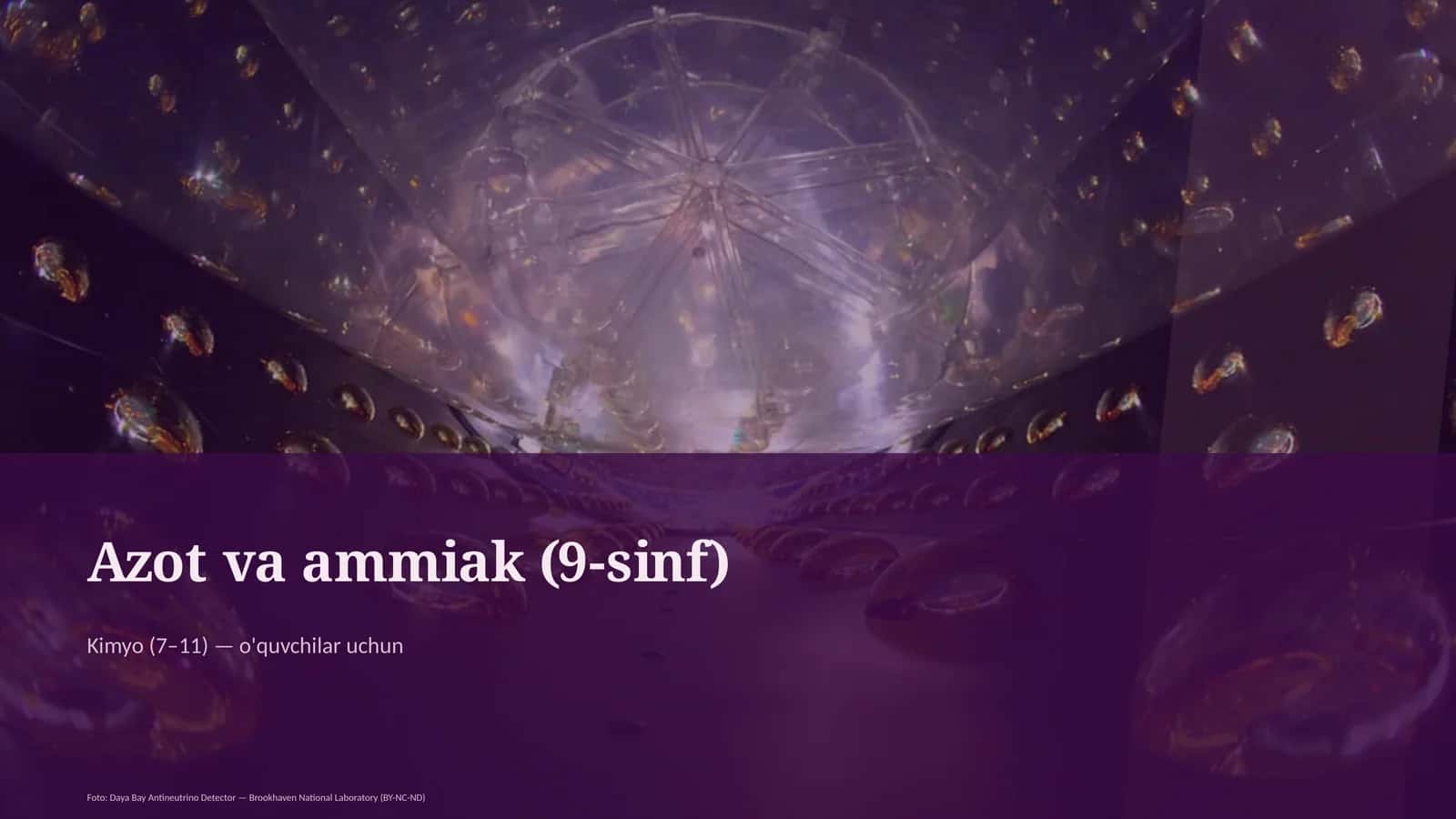 Azot va ammiak (9-sinf) 1