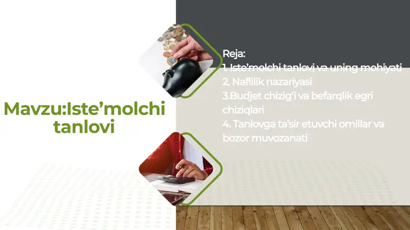 Iste’molchi tanlovi 1