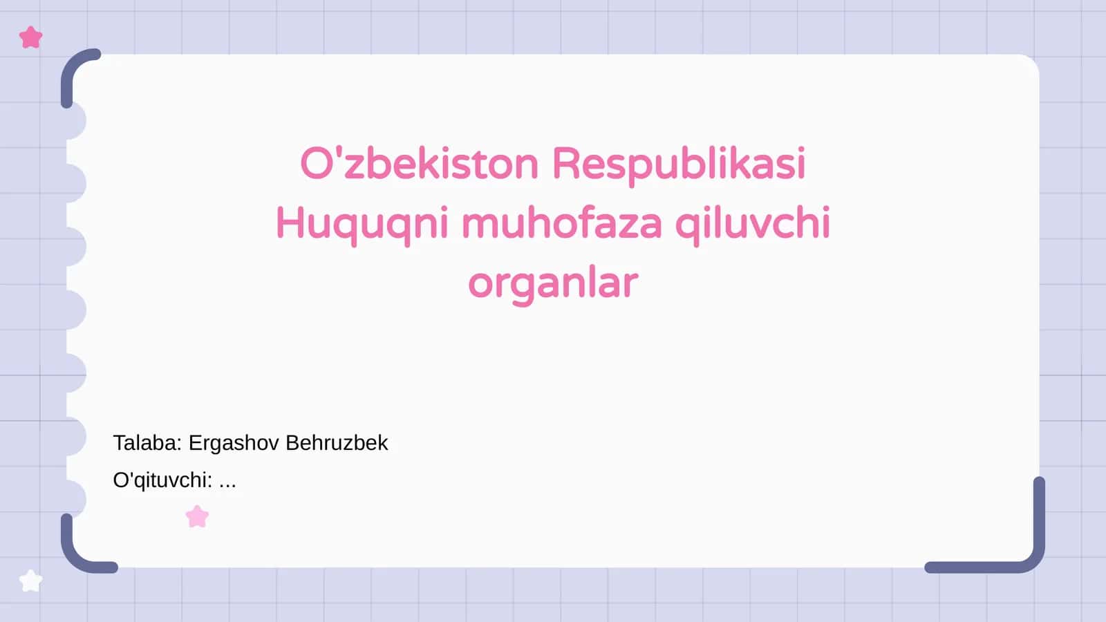 O'zbekiston Respublikasi Huquqni muhofaza qiluvchi organlar 1