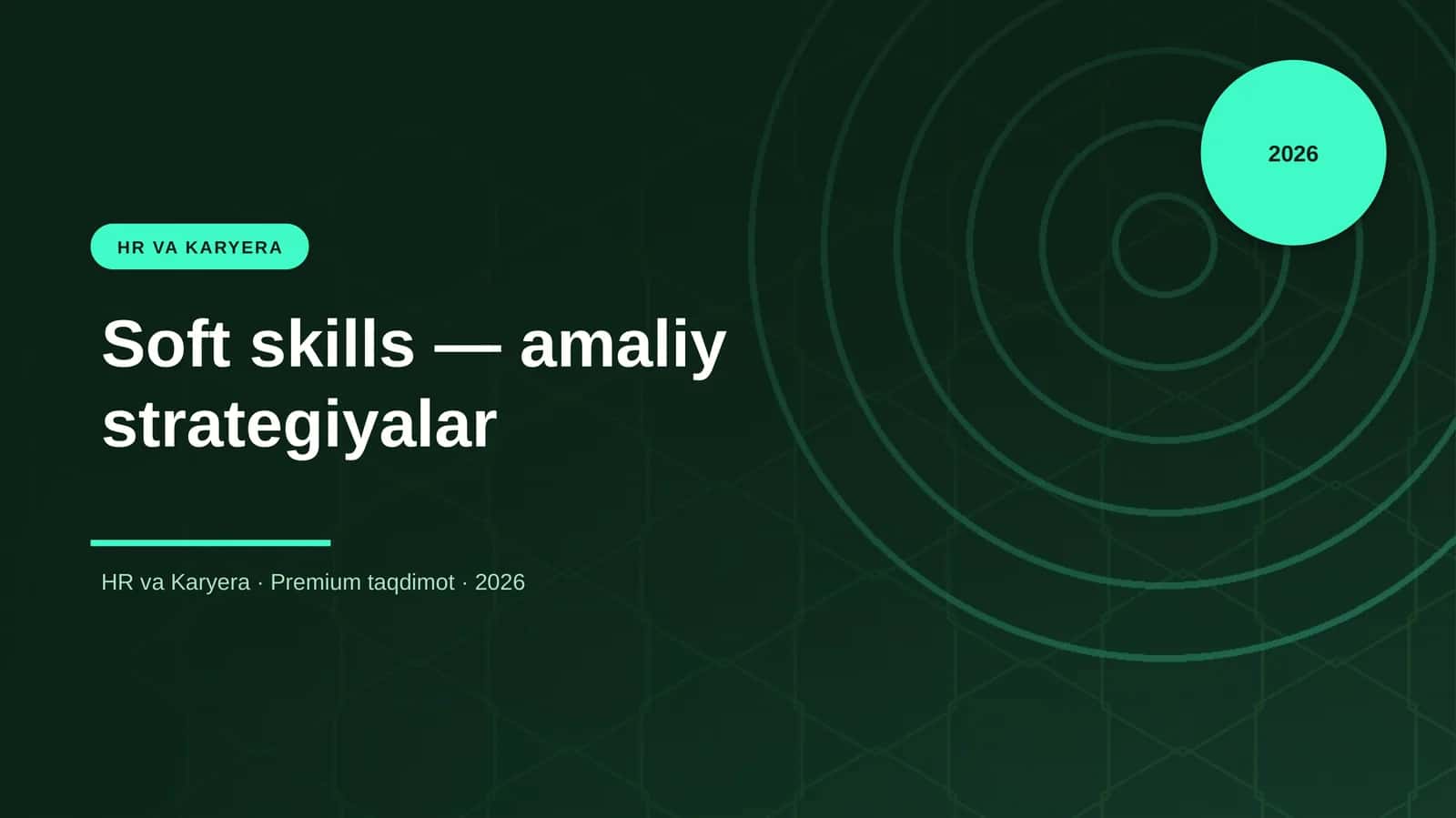 Soft skills — amaliy strategiyalar 1