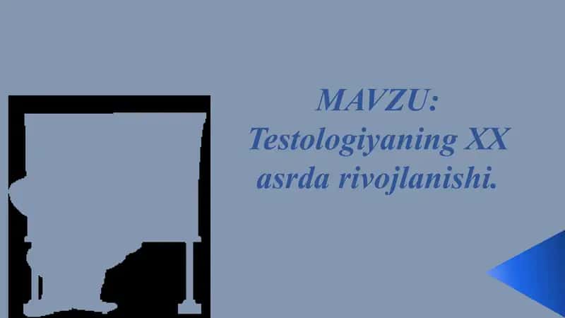 Testologiyaning XX asrda rivojlanishi 1