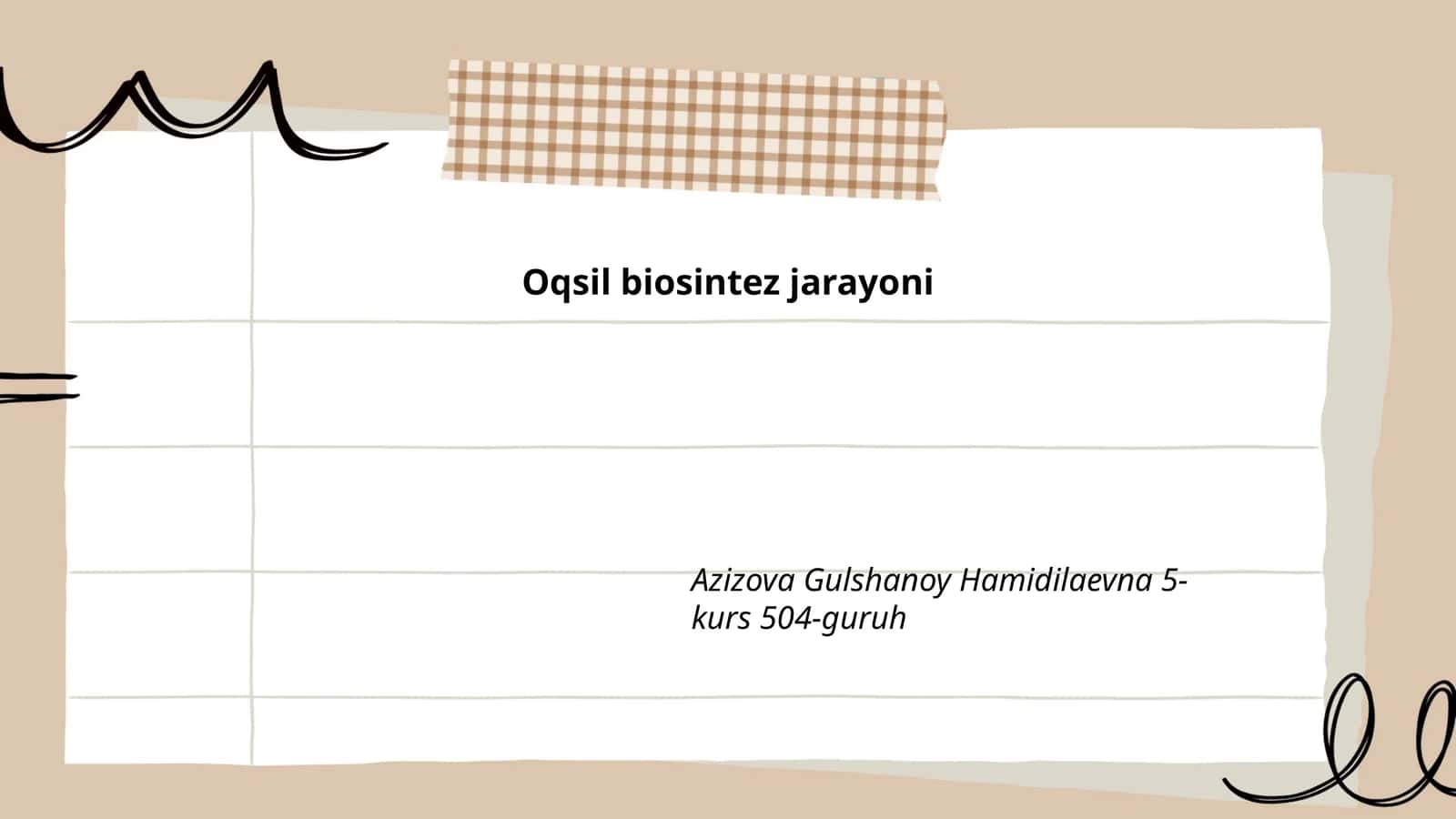 Oqsil biosintez jarayoni 1