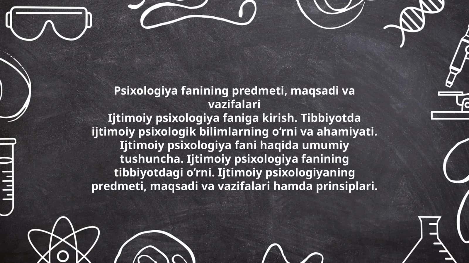 Psixologiya fanining predmeti, maqsadi va vazifalari 1