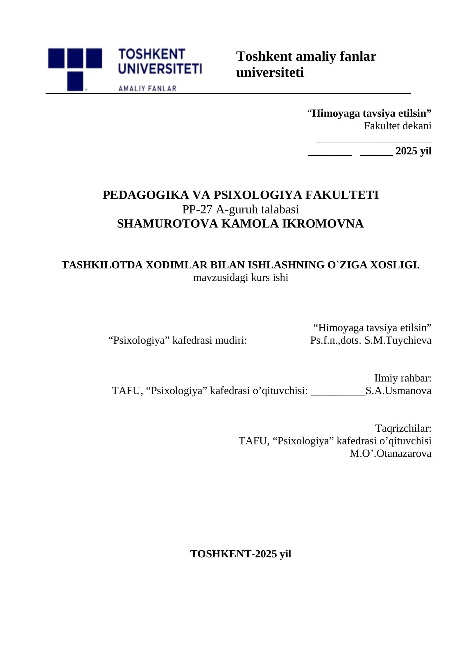 Pedagogika va Psixologiya 1