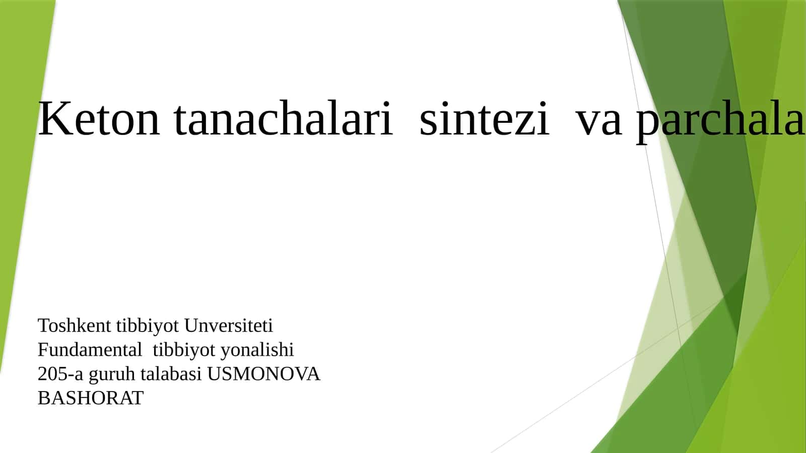 Toshkent Tibbiyot Universiteti 1