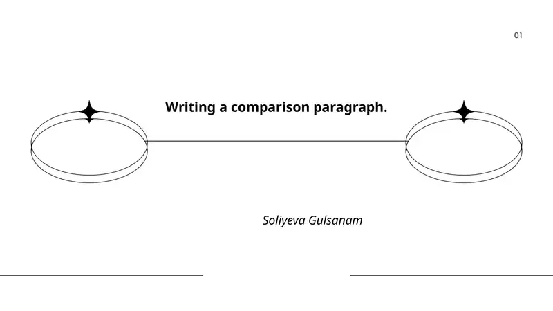 Writing a comparison paragraph 1