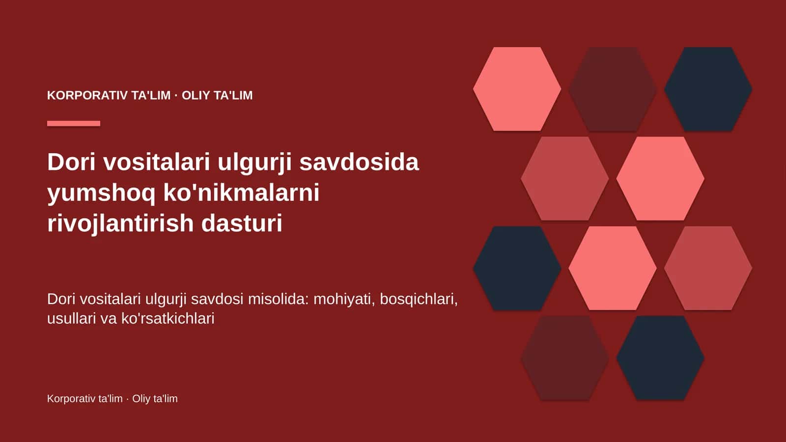 dori vositalari ulgurji savdosida yumshoq ko'nikmalarni rivojlantirish dasturi 1364 1
