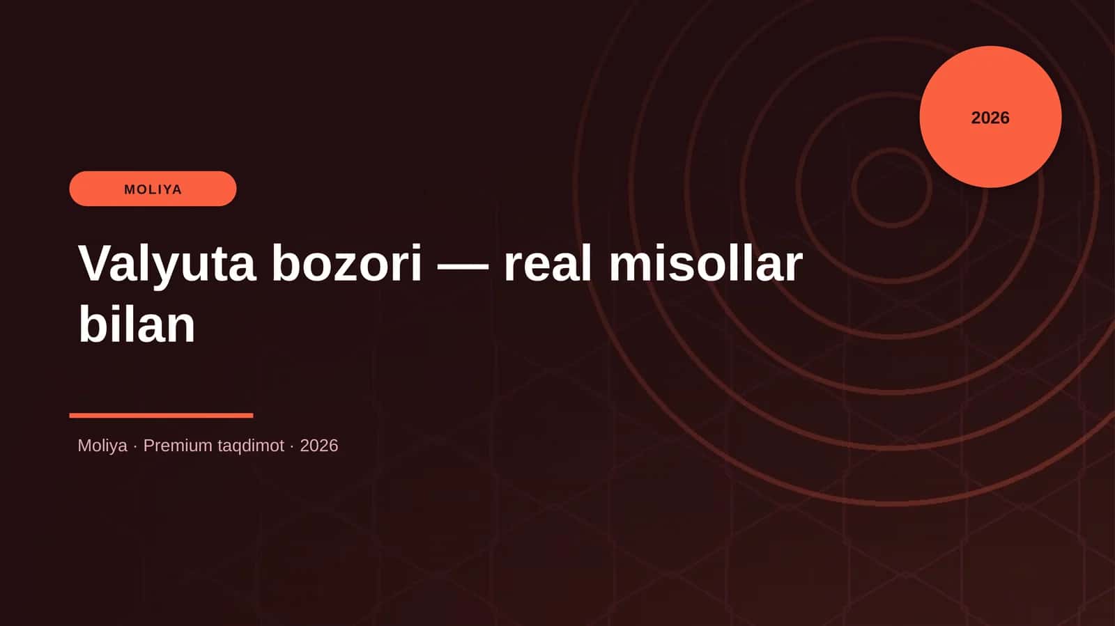 Valyuta bozori — real misollar bilan 1