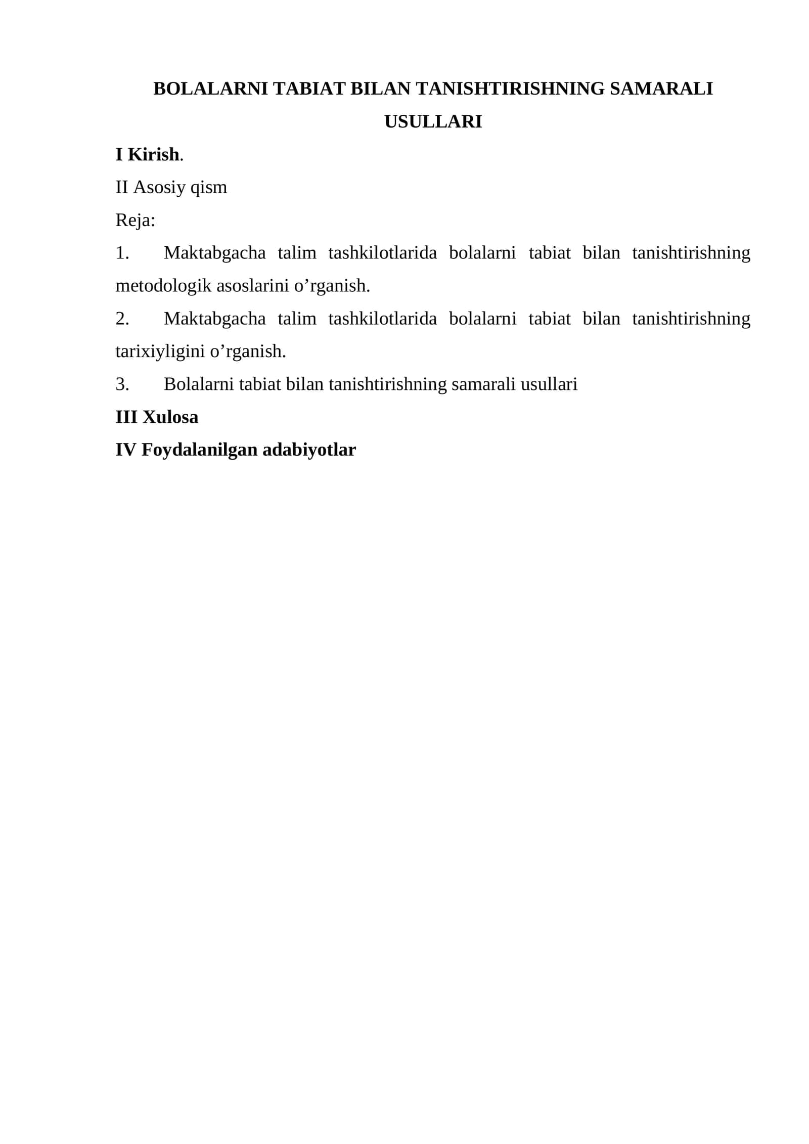 BOLALARNI TABIAT BILAN TANISHTIRISHNING SAMARALI USULLARI 1
