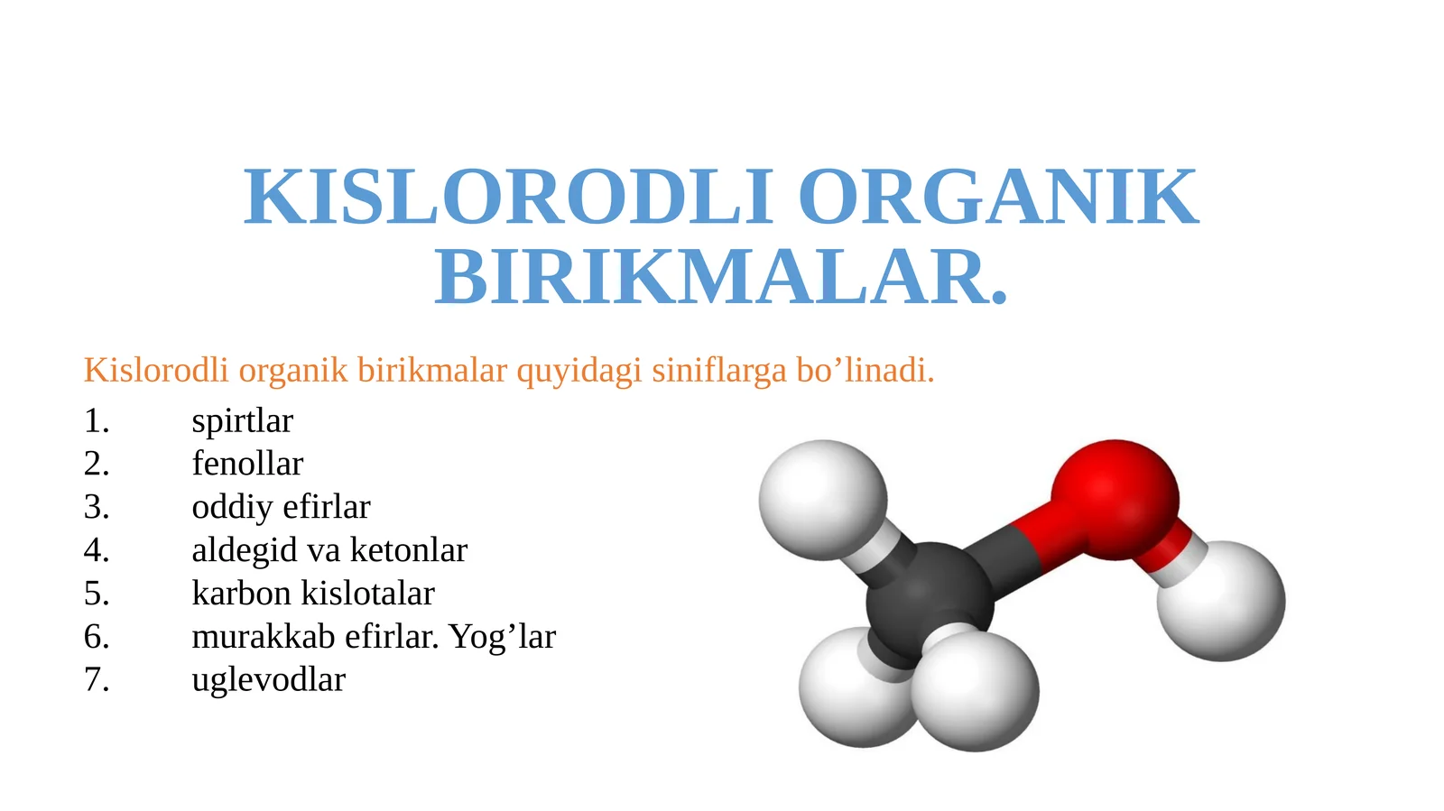 Kislorodli organik birikmalar 1