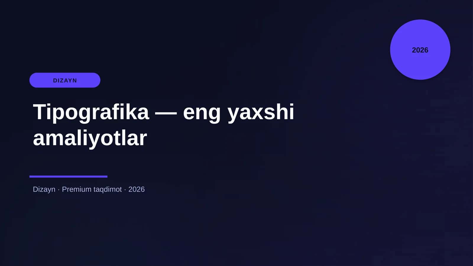 Tipografika — eng yaxshi amaliyotlar 1