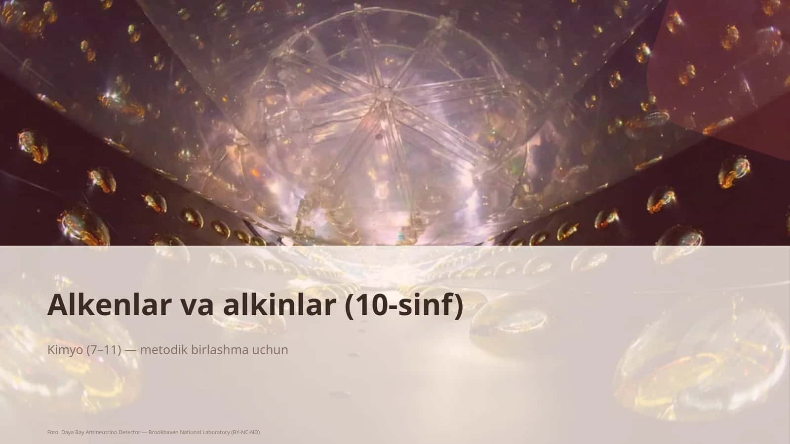 Alkenlar va alkinlar (10-sinf) 1