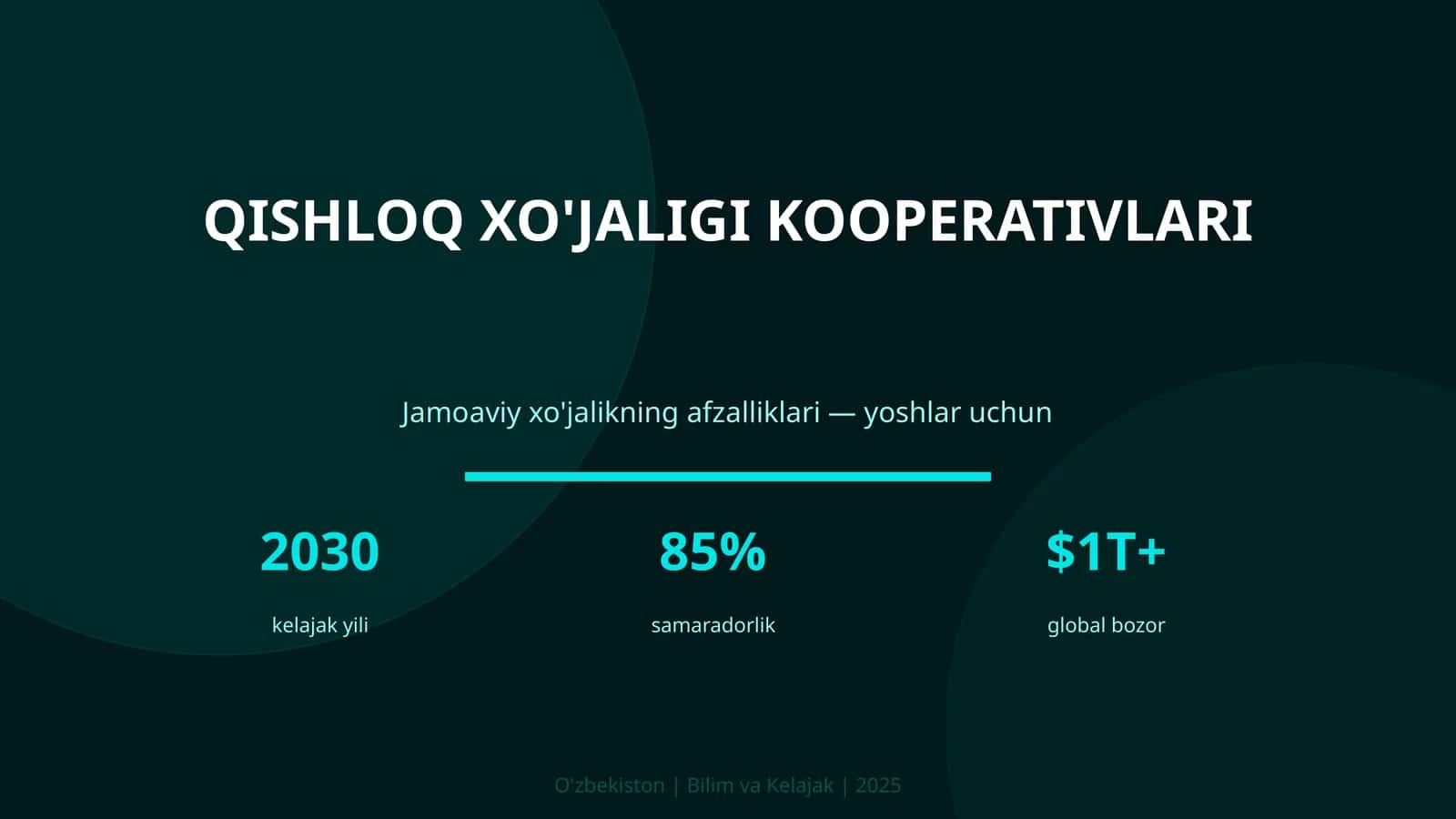 QISHLOQ XO'JALIGI KOOPERATIVLARI 1