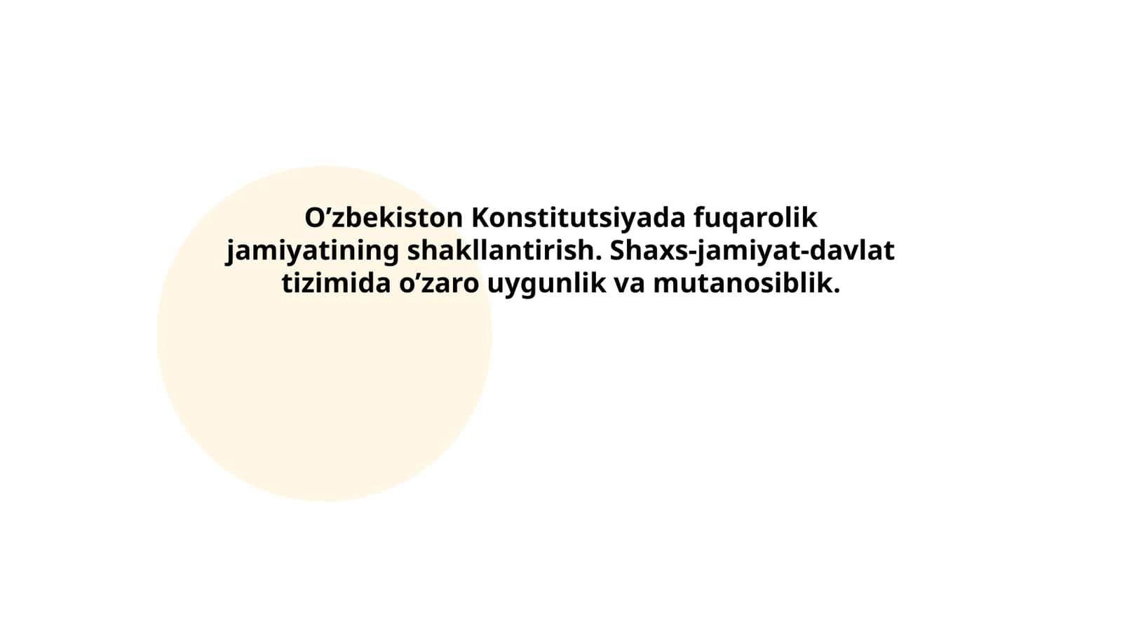 O‘zbekiston Konstitutsiyasida fuqarolik jamiyati tushunchasi 1