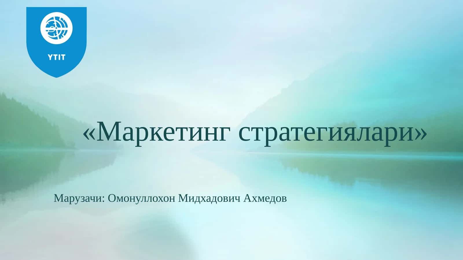 Бозорни сегментларга ажратиш асосида эҳтиёжларни таҳлил қилиш 1