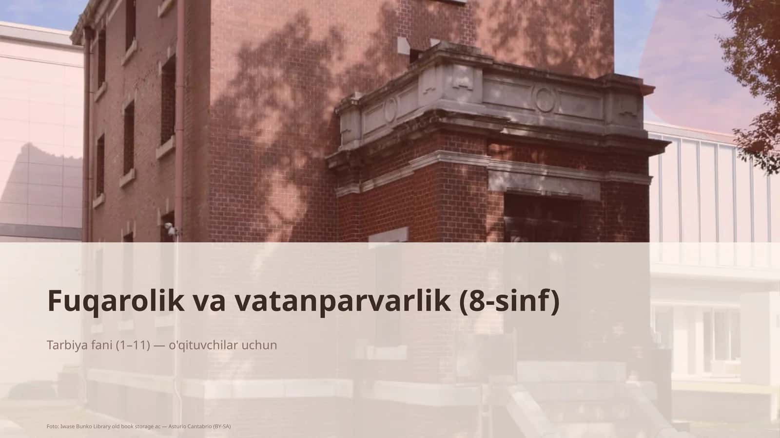 Fuqarolik va vatanparvarlik (8-sinf) 1