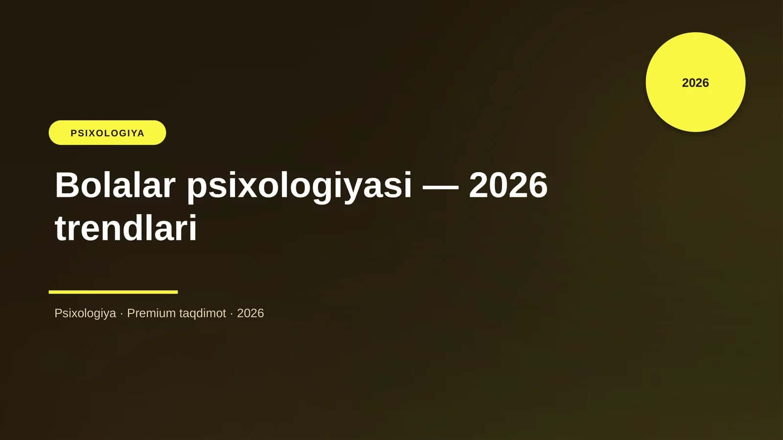 Bolalar psixologiyasi — 2026 trendlari 1