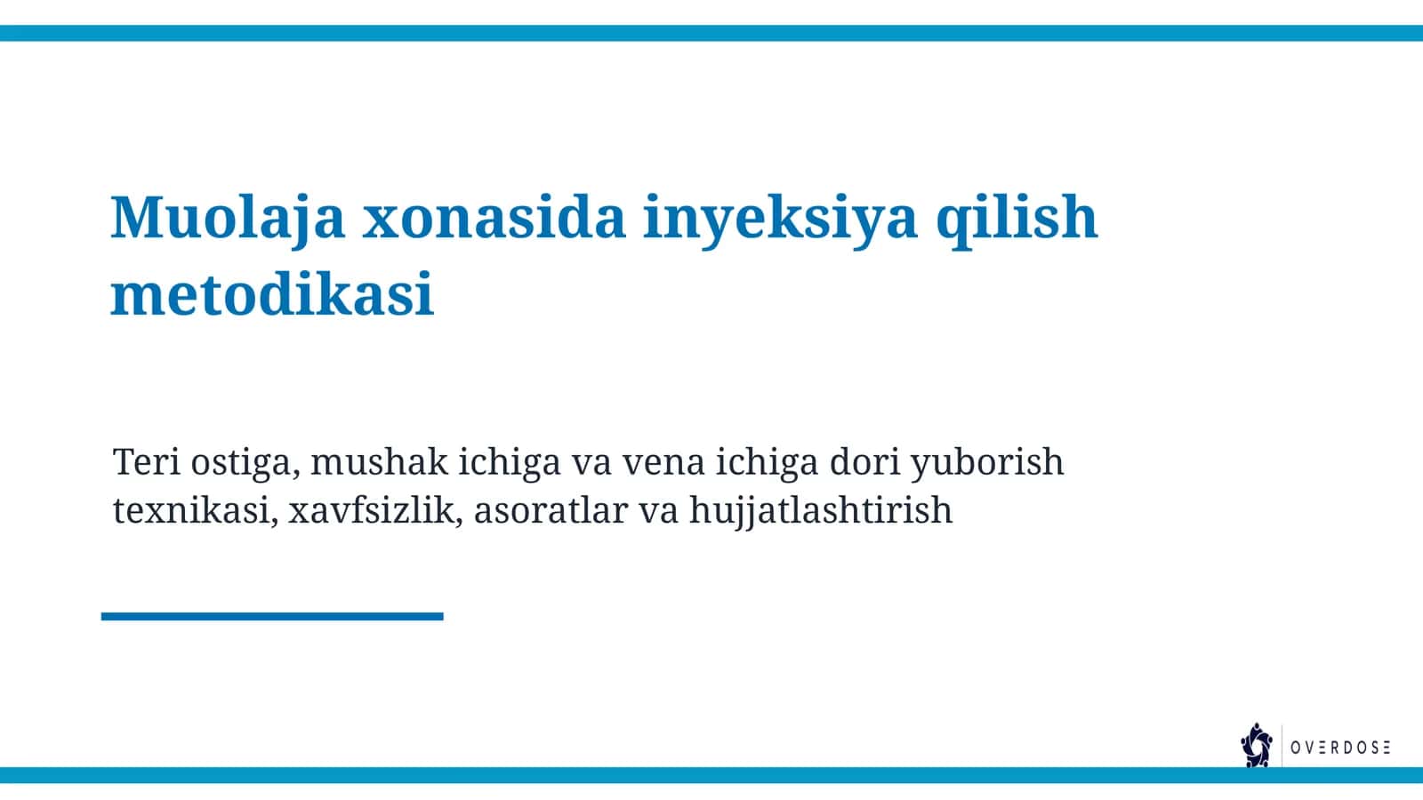 Tibbiyot Kasbiga Kirish 1