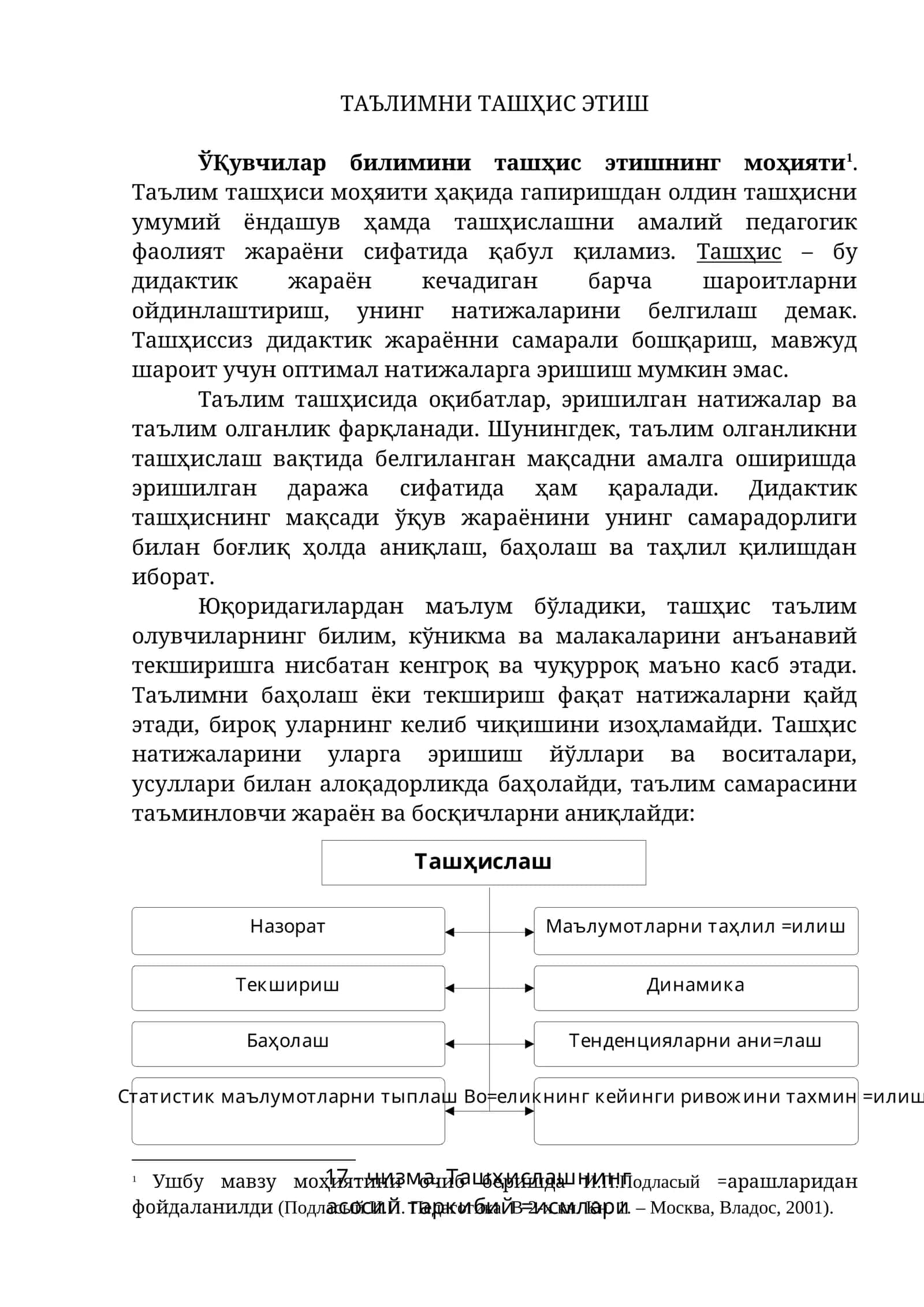 Таълимни ташҳис этиш 1